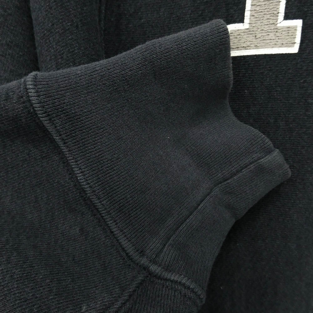 Champion チャンピオン CS-A101 USA製 REVERSE WEAVE YALE カレッジ ロゴ 単色タグ 復刻 フーディー パーカー ダークネイビー系 L【中古】