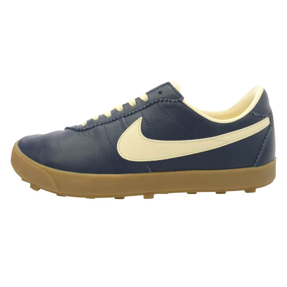 NIKE ナイキ II1259-400 Women's Astrograbber Leather Midnight Navy ウィメンズ アストログラバー レザー ミッドナイト ネイビー ローカット スニーカー ネイビー系 オフホワイト系 27.5cm【美品】【中古】