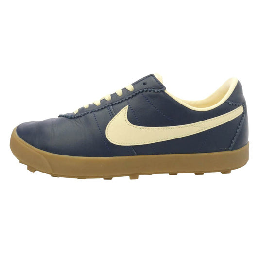 NIKE ナイキ II1259-400 Women's Astrograbber Leather Midnight Navy ウィメンズ アストログラバー レザー ミッドナイト ネイビー ローカット スニーカー ネイビー系 オフホワイト系 27.5cm【美品】【中古】