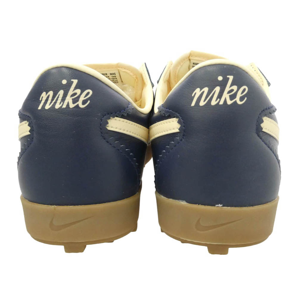 NIKE ナイキ II1259-400 Women's Astrograbber Leather Midnight Navy ウィメンズ アストログラバー レザー ミッドナイト ネイビー ローカット スニーカー ネイビー系 オフホワイト系 27.5cm【美品】【中古】