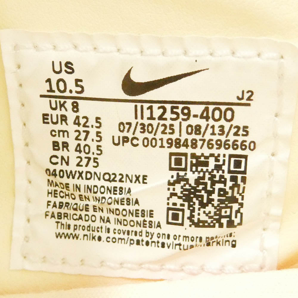 NIKE ナイキ II1259-400 Women's Astrograbber Leather Midnight Navy ウィメンズ アストログラバー レザー ミッドナイト ネイビー ローカット スニーカー ネイビー系 オフホワイト系 27.5cm【美品】【中古】