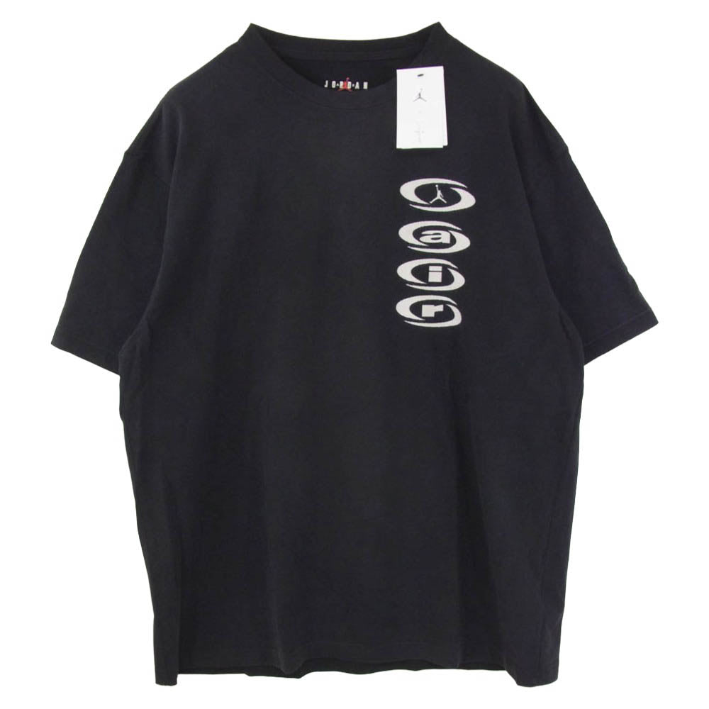 NIKE ナイキ DZ5514-011 × Travis Scott JORDAN BRAND M J TS AIR TEE トラヴィススコット ジョーダン ブランド エア ロゴ グラフィック プリント メンズ 半袖 Tシャツ カットソー ブラック系 XL【新古品】【未使用】【中古】