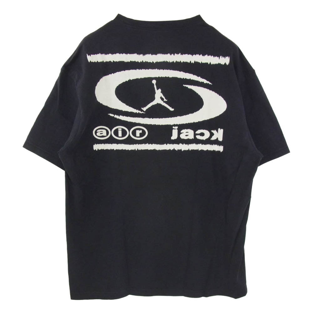 NIKE ナイキ DZ5514-011 × Travis Scott JORDAN BRAND M J TS AIR TEE トラヴィススコット ジョーダン ブランド エア ロゴ グラフィック プリント メンズ 半袖 Tシャツ カットソー ブラック系 XL【新古品】【未使用】【中古】