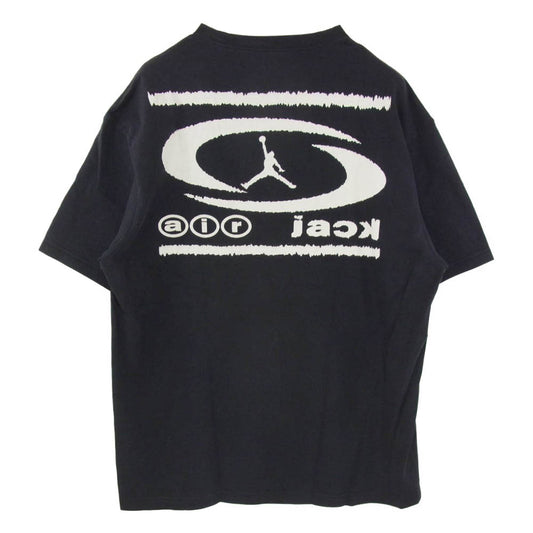 NIKE ナイキ DZ5514-011 × Travis Scott JORDAN BRAND M J TS AIR TEE トラヴィススコット ジョーダン ブランド エア ロゴ グラフィック プリント メンズ 半袖 Tシャツ カットソー ブラック系 XL【新古品】【未使用】【中古】