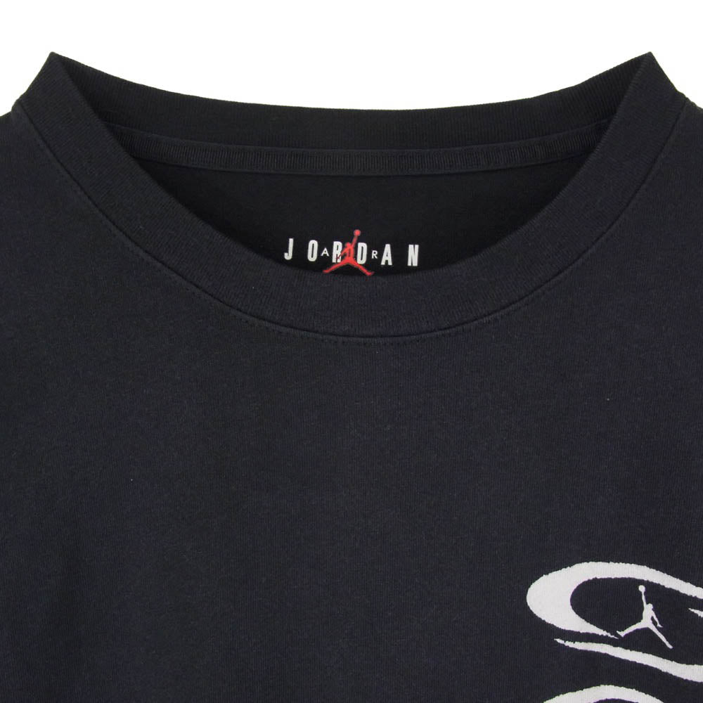 NIKE ナイキ DZ5514-011 × Travis Scott JORDAN BRAND M J TS AIR TEE トラヴィススコット ジョーダン ブランド エア ロゴ グラフィック プリント メンズ 半袖 Tシャツ カットソー ブラック系 XL【新古品】【未使用】【中古】