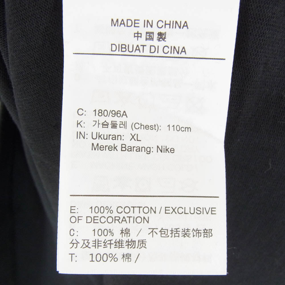 NIKE ナイキ IM6728-010 JORDAN BRAND × Levis S/S T-Shirt BLACK ジョーダン ブランド リーバイス ロゴ グラフィック プリント ショートスリーブ Tシャツ カットソー ブラック系 XL【新古品】【未使用】【中古】
