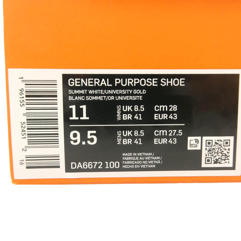 NIKE ナイキ DA6672-100 × Tom Sachs Craft Women's General Purpose Shoe Bricolage トムサックス クラフト ウィメンズ ジェネラル パーパス シュー ブリコラージュ ローカット スニーカー マルチカラー系 28.0cm【新古品】【未使用】【中古】