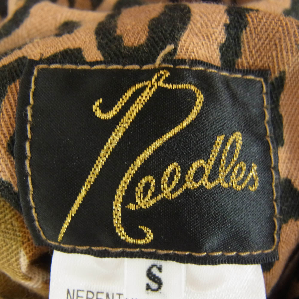 Needles ニードルス EJ105 Reversible Field Jacket Cotton Herringbone Print リバーシブル フィールド ジャケット カモフラージュ 迷彩 レオパード 柄 マルチカラー系 S【中古】