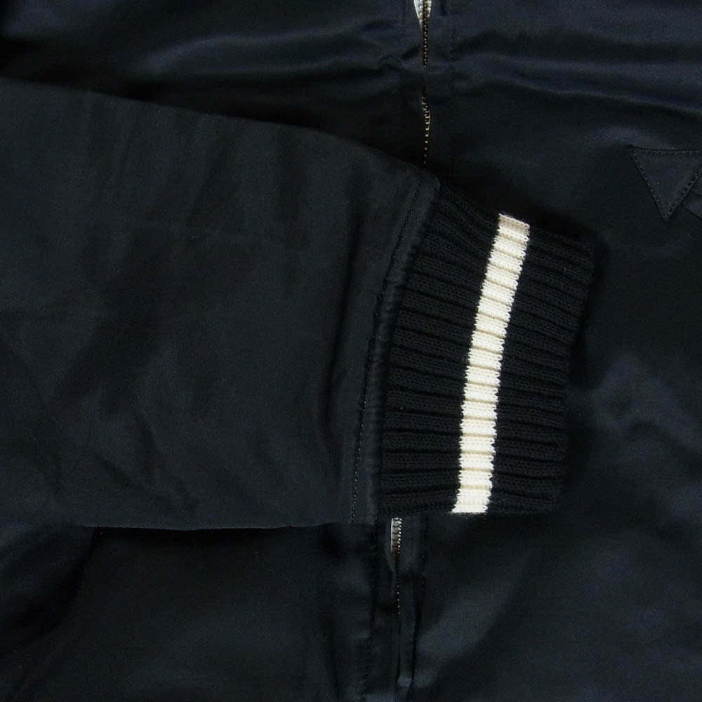 WACKO MARIA ワコマリア 16AW SKA JACKET 天国東京 鶴 虎 刺繍 リバーシブル スカジャン スーベニア ジャケット ブラック系 M【中古】