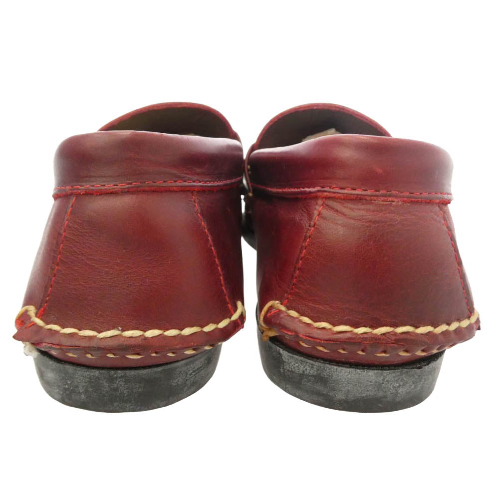 Brooks Brothers ブルックスブラザーズ × RANCOR AND CO ランコート レザー ペニー ローファー ワインレッド系 10E【中古】