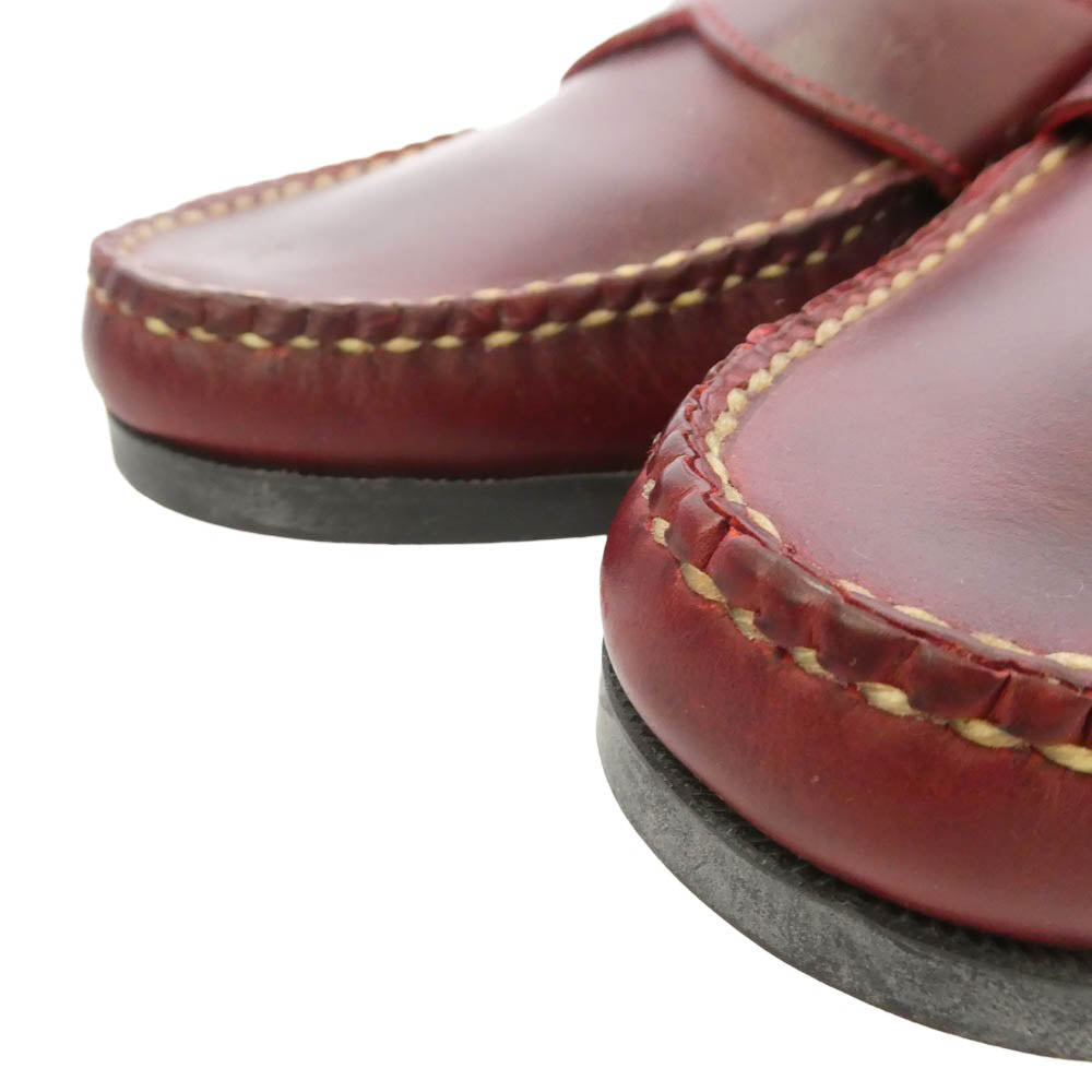 Brooks Brothers ブルックスブラザーズ × RANCOR AND CO ランコート レザー ペニー ローファー ワインレッド系 10E【中古】