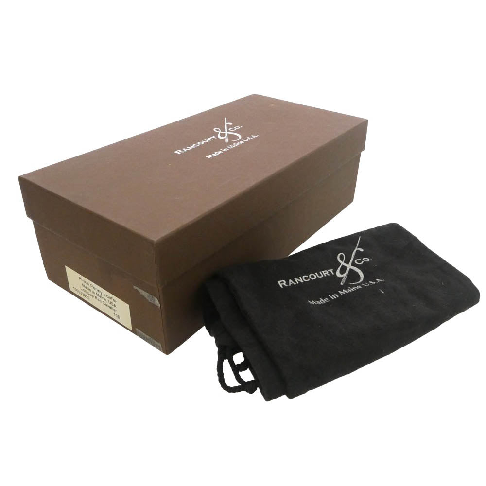 Brooks Brothers ブルックスブラザーズ × RANCOR AND CO ランコート レザー ペニー ローファー ワインレッド系 10E【中古】