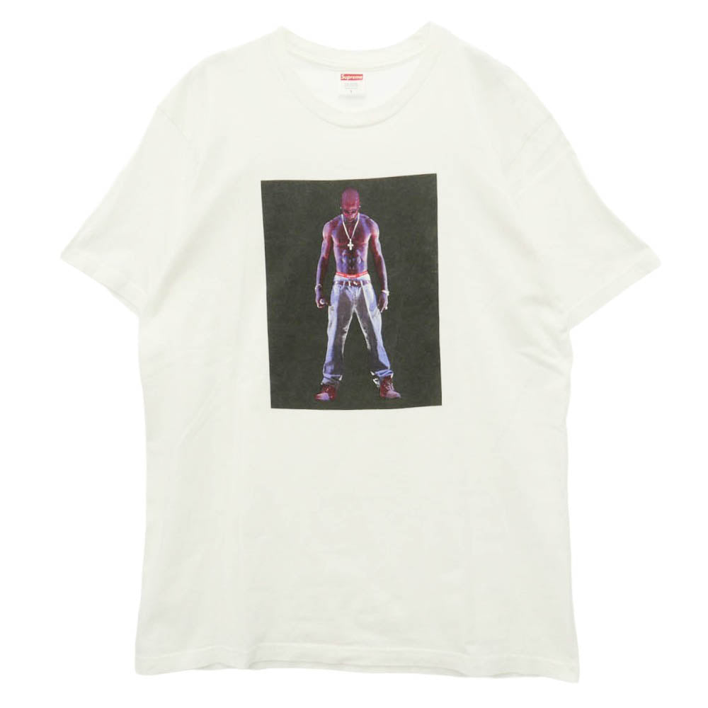 Supreme シュプリーム 20SS Tupac Hologram Tee ツーパック ホログラム グラフィック プリント 半袖 Tシャツ カットソー ホワイト系 L【中古】