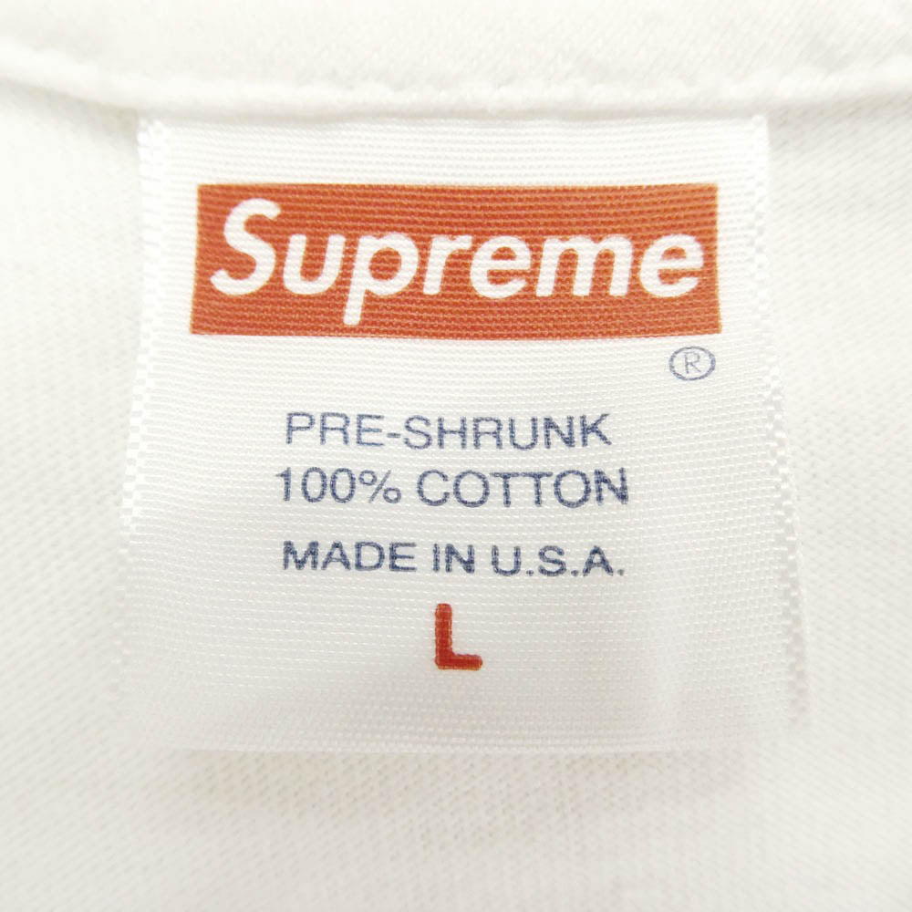 Supreme シュプリーム 20SS Tupac Hologram Tee ツーパック ホログラム グラフィック プリント 半袖 Tシャツ カットソー ホワイト系 L【中古】