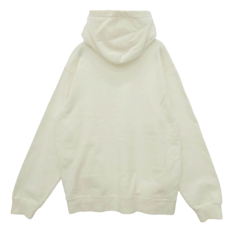 Supreme シュプリーム 18SS Corner Label Hooded Sweatshirt コーナー ロゴ ラベル フーデッド プルオーバー スウェットシャツ パーカー フーディー ホワイト系 L【中古】