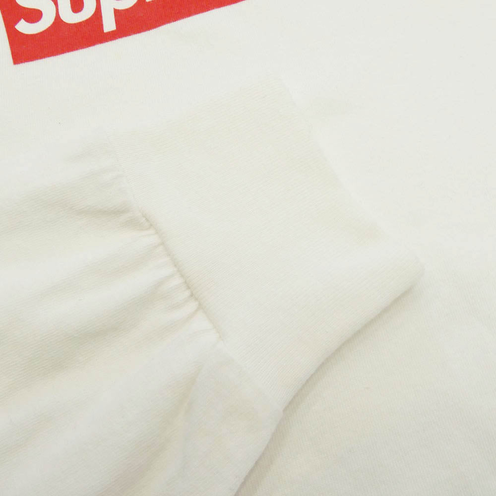 Supreme シュプリーム 20AW Box Logo L/S Tee ボックスロゴ コットン 長袖 Tシャツ カットソー ロンT ホワイト系 L【中古】