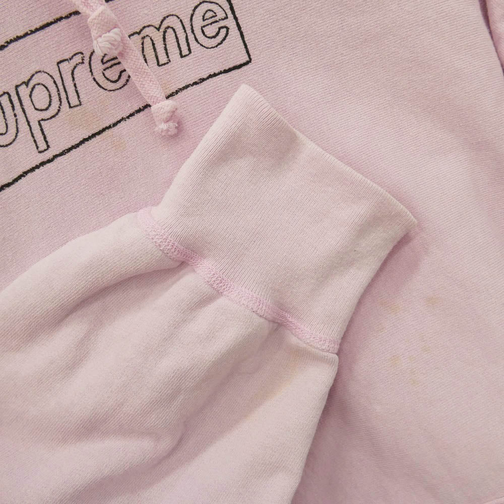 Supreme シュプリーム 21SS KAWS Chalk Logo Hooded Sweatshirt カウズ チョーク ロゴ フーデッド プルオーバー スウェットシャツ フーディー パーカー M【中古】