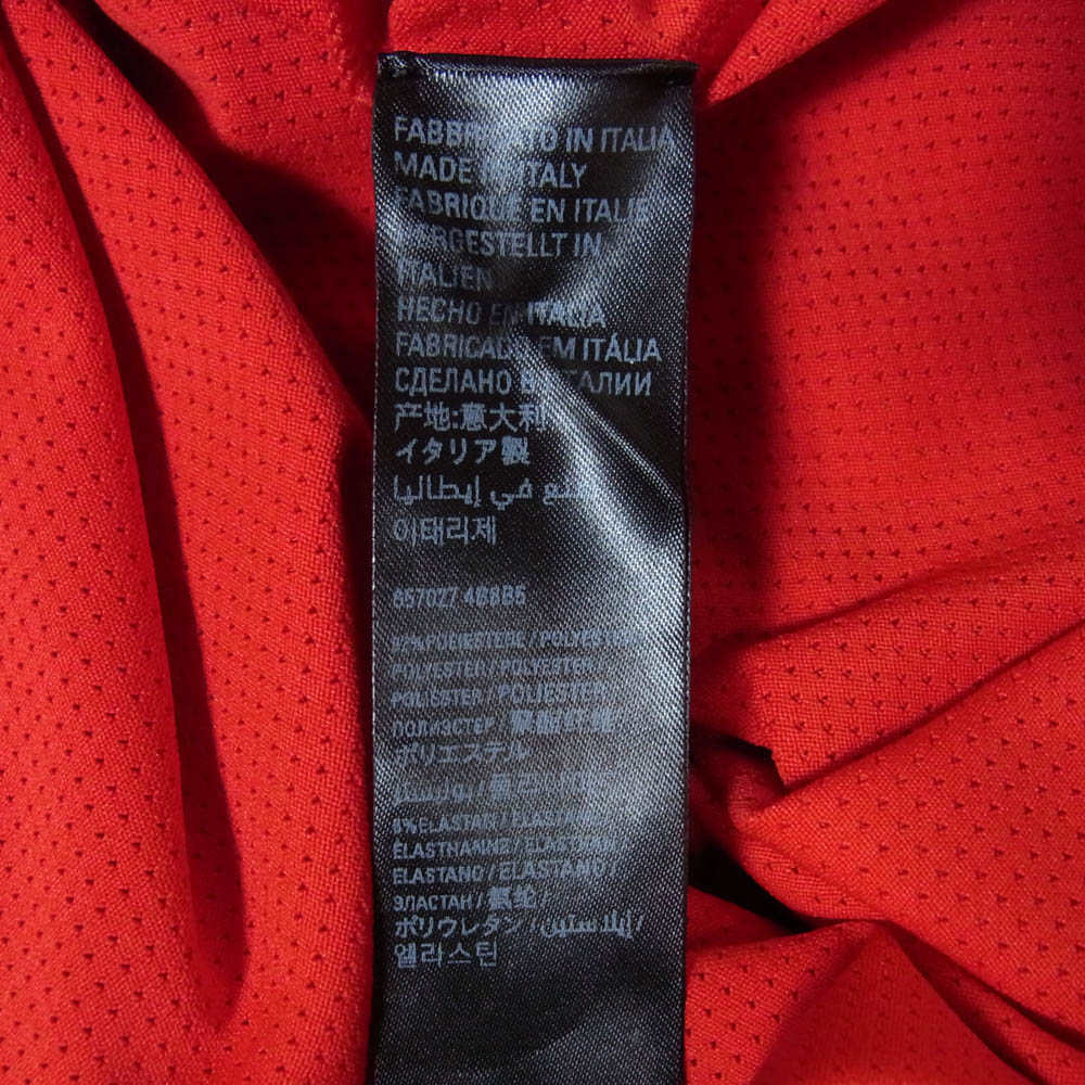 BALENCIAGA バレンシアガ 23SS 657027 4B8B5 SWIMWEAR MESH スイムウェア メッシュ ロゴ 半袖 Tシャツ カットソー レッド系 L【中古】