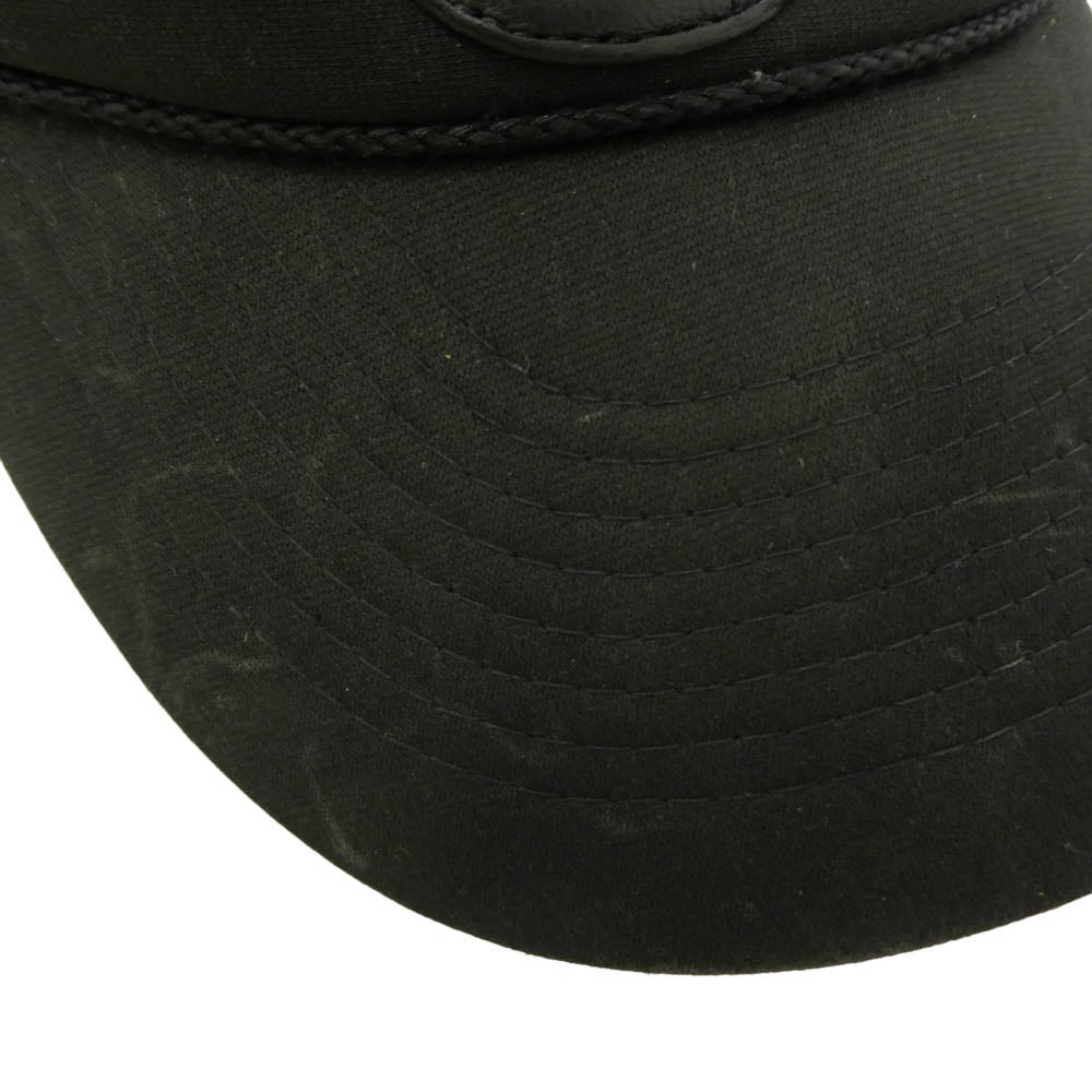CHROME HEARTS クロムハーツ（原本無） The Rolling Stones Lip And Tongue Mesh Cap ローリングストーンズ OLD オールド リップ&タン クロスボールボタン メッシュ トラッカーキャップ 帽子 ブラック系【中古】