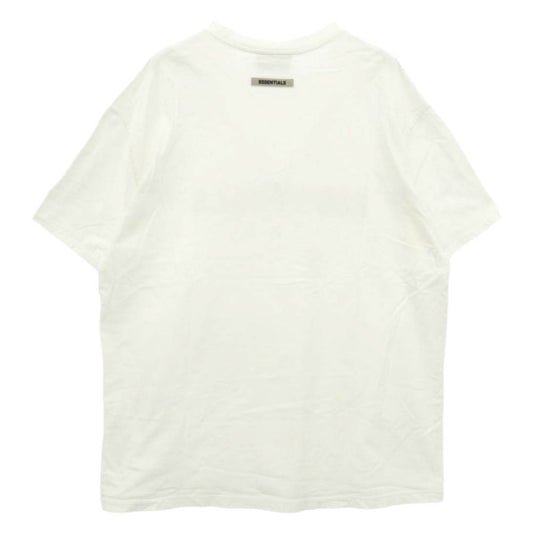 FEAR OF GOD フィアオブゴッド ESSENTIALS エッセンシャルズ ラバーロゴ 半袖 Tシャツ ホワイト系 M【中古】