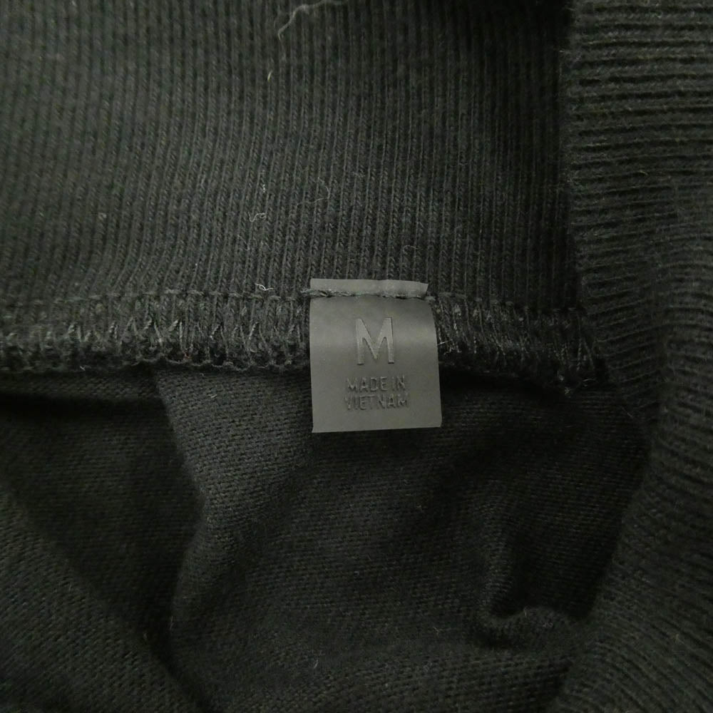 FEAR OF GOD フィアオブゴッド ESSENTIALS エッセンシャルズ アーチロゴ モックネック 半袖 Tシャツ ブラック系 M【中古】