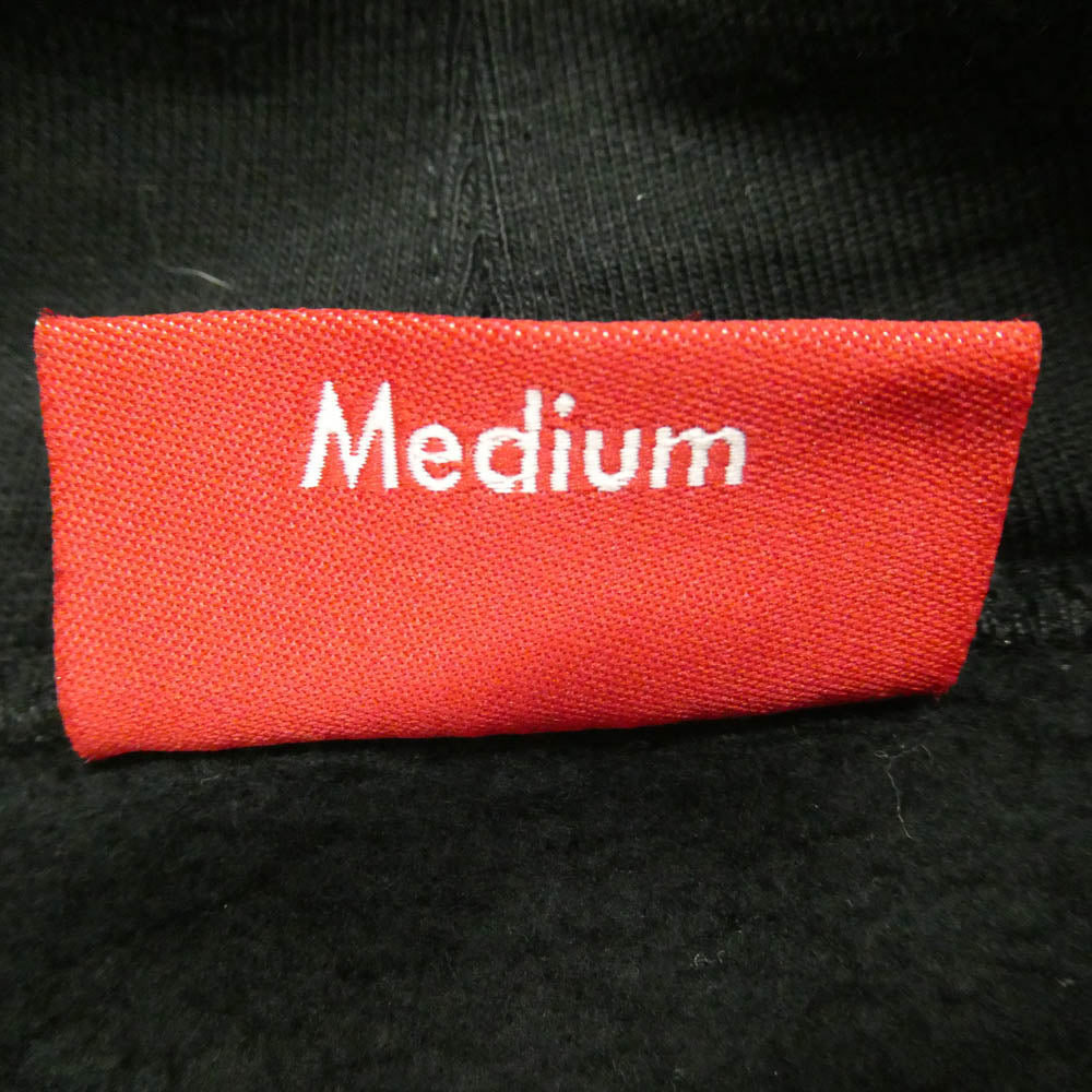Supreme シュプリーム 21SS Embroidered S Sweatshirt ロゴ刺繍 プルオーバー フーディー スウェット パーカー ブラック系 M【中古】