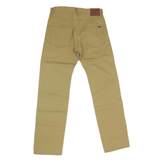 ONI DENIM 鬼デニム ONI270-BRD ブリティッシュドリル ジャストライト ストレート パンツ ブラウン系 32【極上美品】【中古】