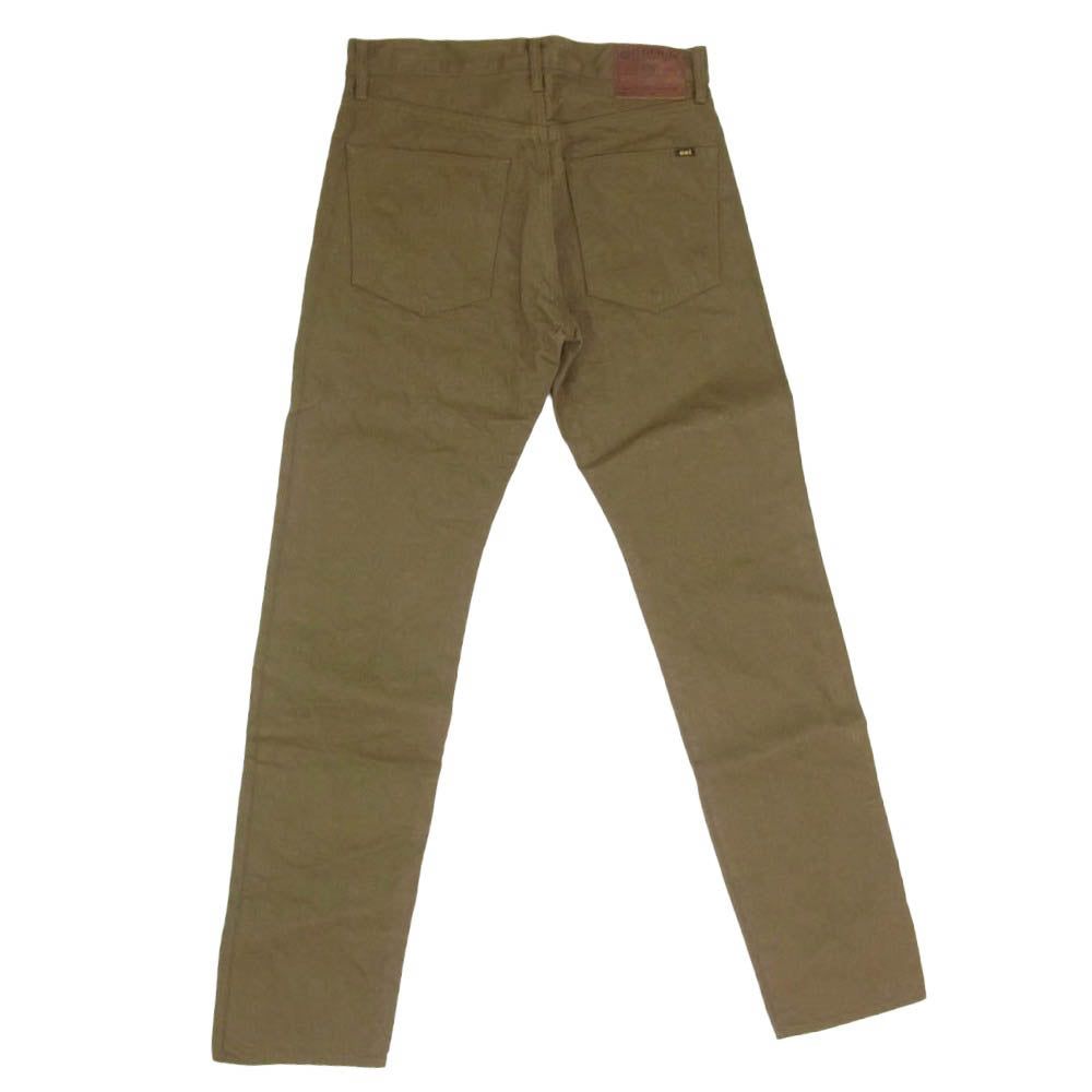 ONI DENIM 鬼デニム ONI246-OLOL ニートストレート 12oz オリーブ×オリーブ セルヴィッジ デニム パンツ ジーンズ カーキ系 31【極上美品】【中古】