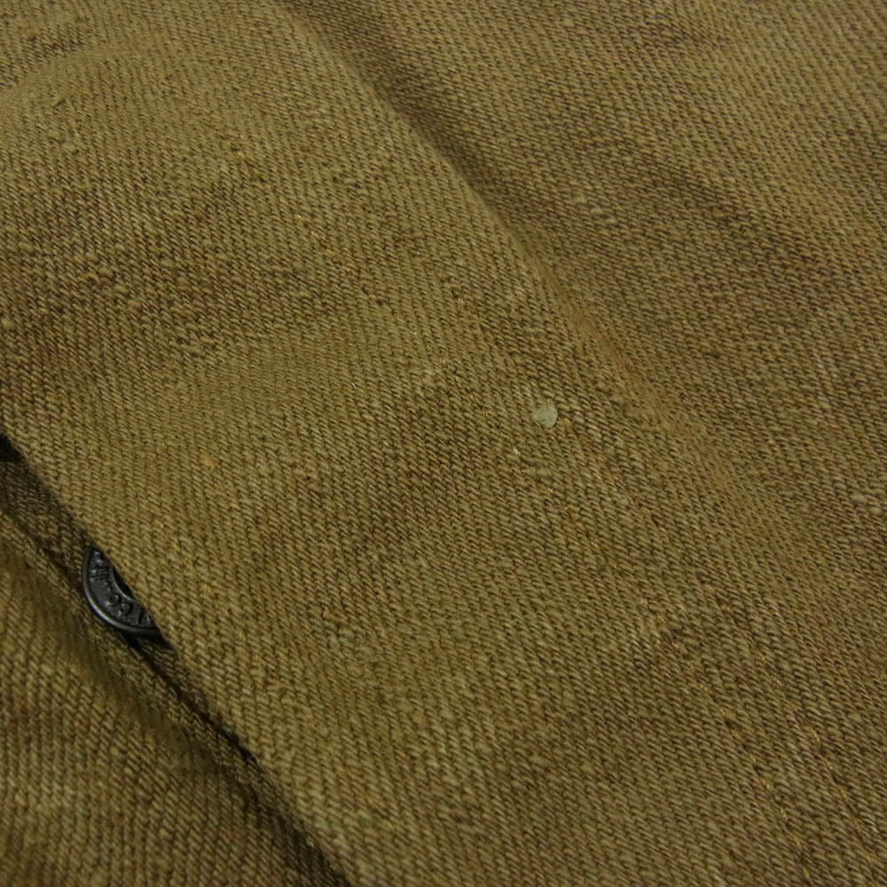 ONI DENIM 鬼デニム ONI246-OLOL ニートストレート 12oz オリーブ×オリーブ セルヴィッジ デニム パンツ ジーンズ カーキ系 31【極上美品】【中古】