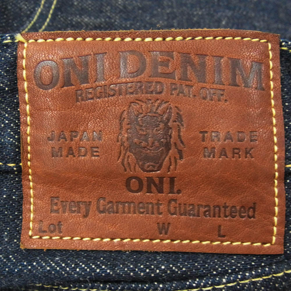 ONI DENIM 鬼デニム ONI288ZR 20oz シークレット デニム パンツ レギュラーストレート インディゴブルー系 31【極上美品】【中古】