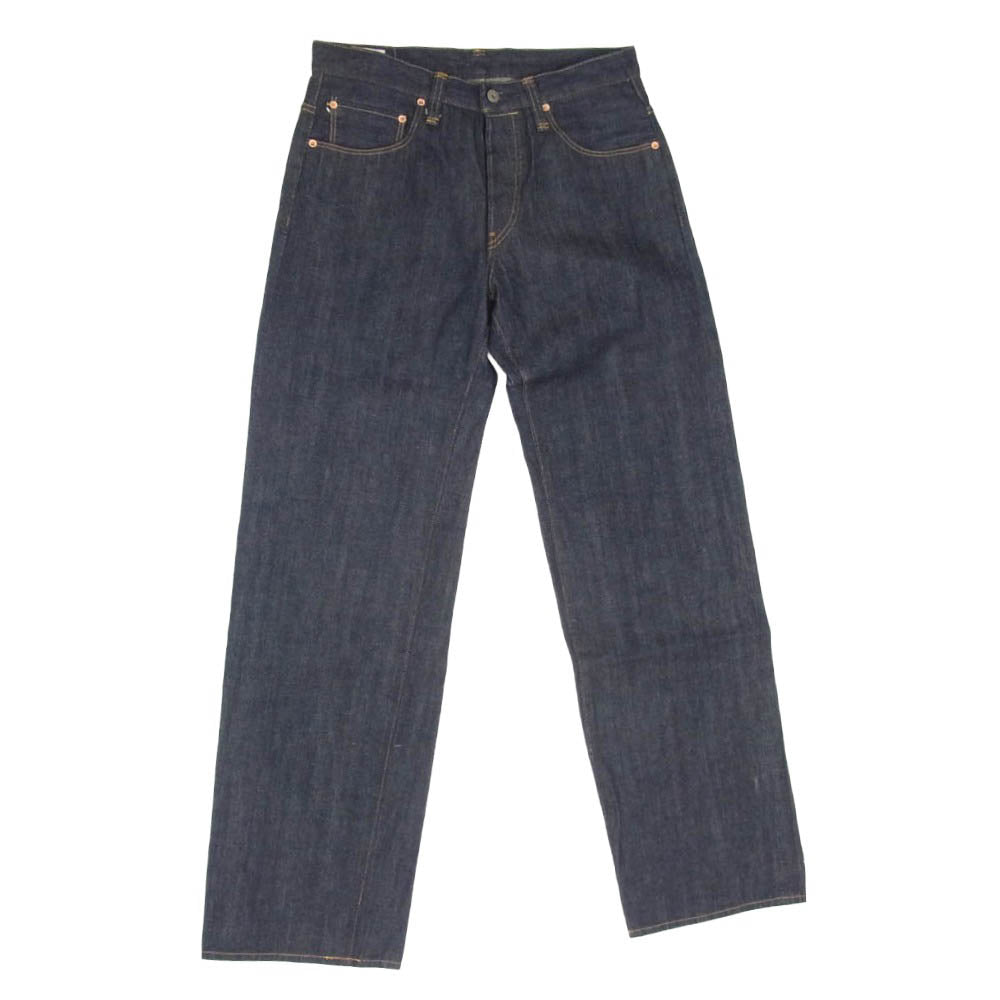 ONI DENIM 鬼デニム ONI900HM-60XX 12oz ハンドメイド ジーンズ ワイドストレート デニム パンツ W32 インディゴブルー系 32【極上美品】【中古】