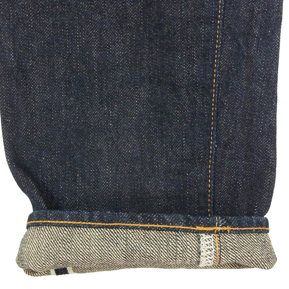 ONI DENIM 鬼デニム ONI622-GC15 15oz グリーンキャスト デニム パンツ ジーンズ リラックステーパード インディゴブルー系 34【極上美品】【中古】