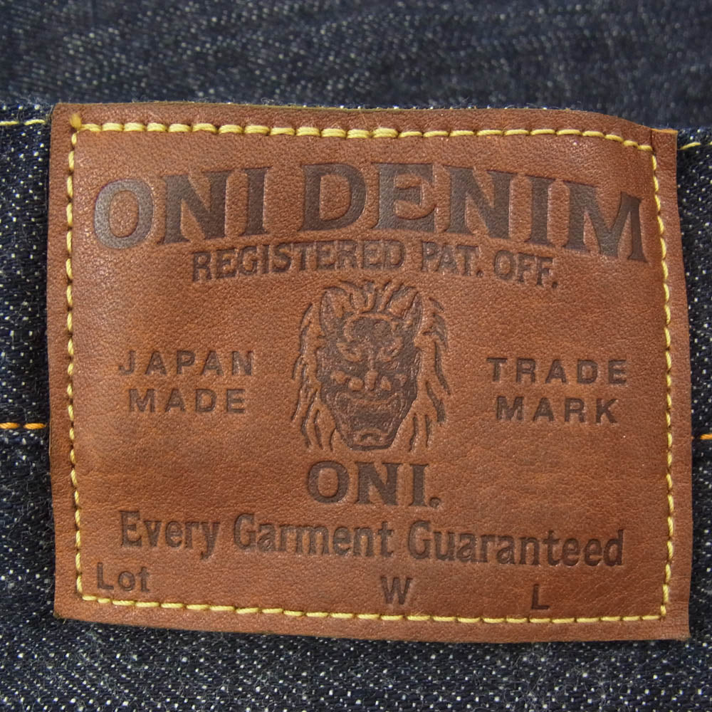 ONI DENIM 鬼デニム ONI270-LS13.5 13.5oz ロングスラブ デニム パンツ ジーンズ ジャストライトストレート インディゴブルー系 31【極上美品】【中古】