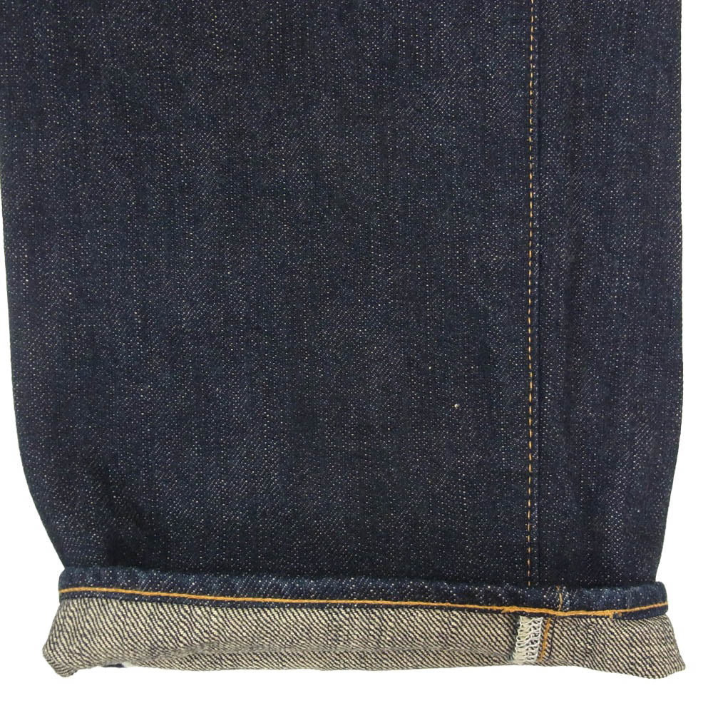 ONI DENIM 鬼デニム ONI200-GC15 15oz グリーン キャスト デニム ワイド ストレート ジーンズ ボタンフライ デニムパンツ インディゴブルー系 31【極上美品】【中古】