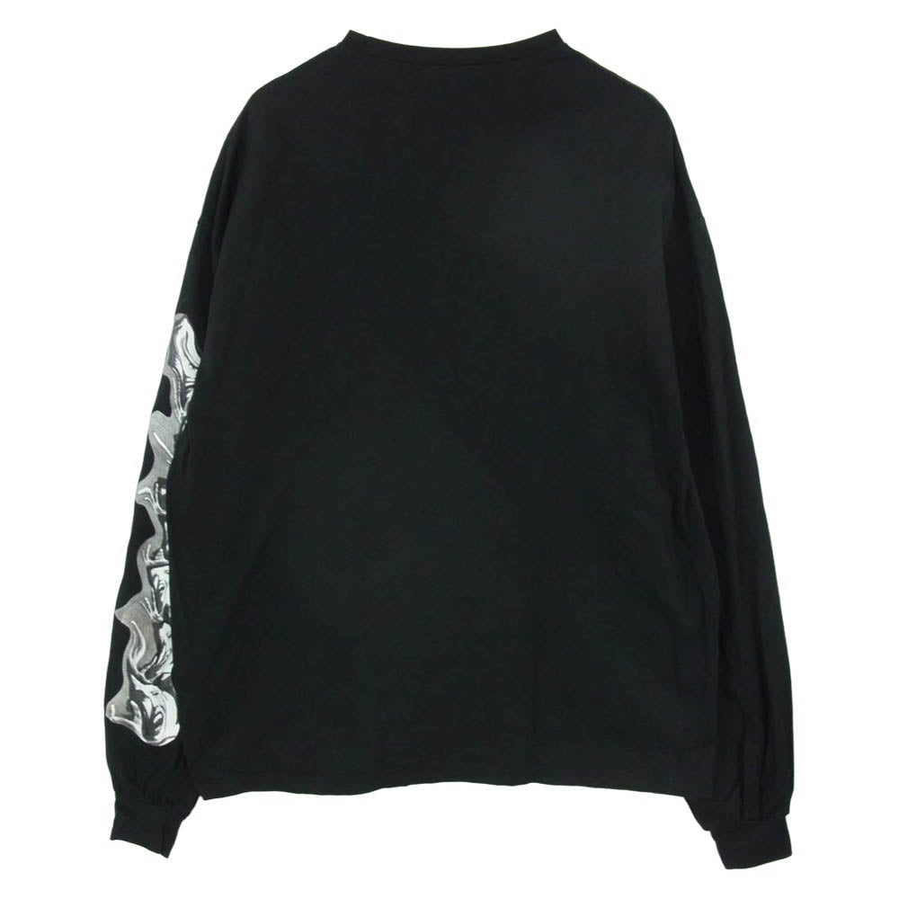 サベージ 18SS 18SS-SALS-05 SUPER BIG LONG TEE グラフィック プリント ロングスリーブ 長袖 Tシャツ カットソー ブラック系 F【中古】