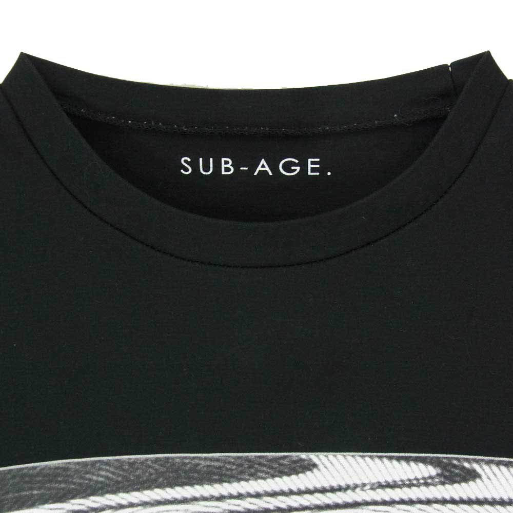 サベージ 18SS 18SS-SALS-05 SUPER BIG LONG TEE グラフィック プリント ロングスリーブ 長袖 Tシャツ カットソー ブラック系 F【中古】