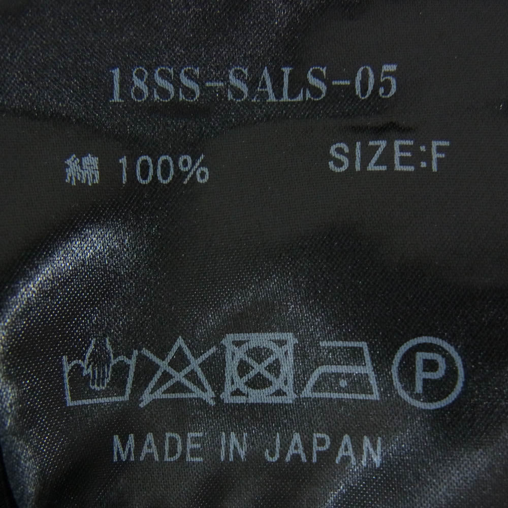 サベージ 18SS 18SS-SALS-05 SUPER BIG LONG TEE グラフィック プリント ロングスリーブ 長袖 Tシャツ カットソー ブラック系 F【中古】