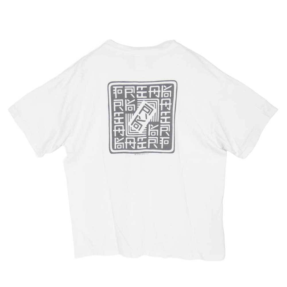 SAINT MICHAEL セントマイケル 23AW SM-A23-0000-C07 RK SS TEE WITH OUT FEAR クルーネック半袖Tシャツ カットソー ホワイト系 XL【中古】