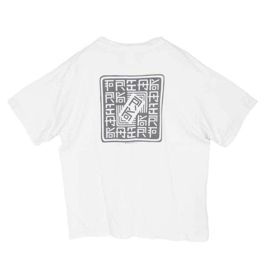SAINT MICHAEL セントマイケル 23AW SM-A23-0000-C07 RK SS TEE WITH OUT FEAR クルーネック半袖Tシャツ カットソー ホワイト系 XL【中古】