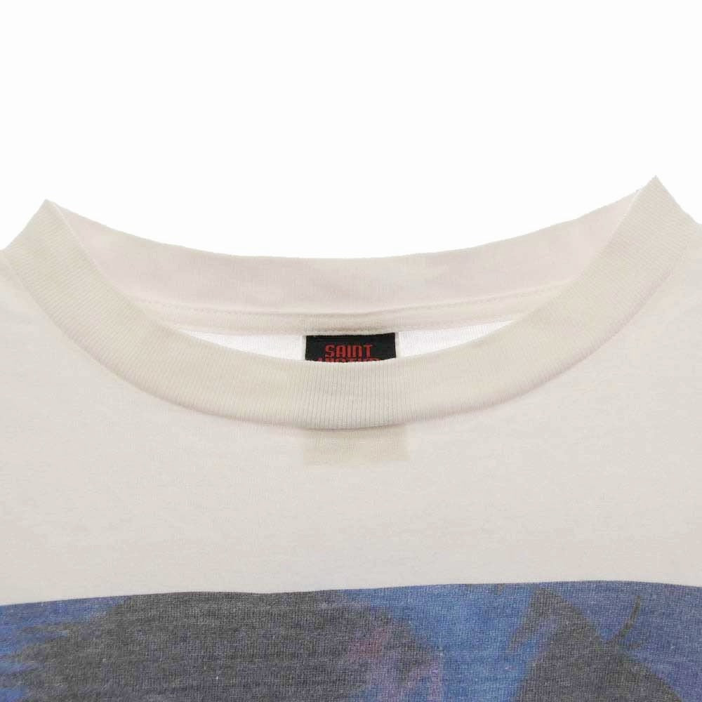 SAINT MICHAEL セントマイケル 24SS SM-YS8-0000-C25 EV SS TEE SHINJI エヴァンゲリオン シンジ クルーネック 半袖 Tシャツ ピンク系 M【中古】