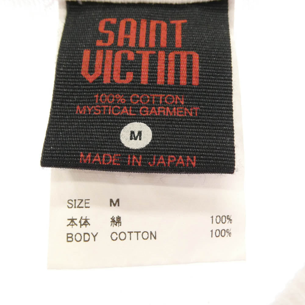 SAINT MICHAEL セントマイケル 24SS SM-YS8-0000-C25 EV SS TEE SHINJI エヴァンゲリオン シンジ クルーネック 半袖 Tシャツ ピンク系 M【中古】