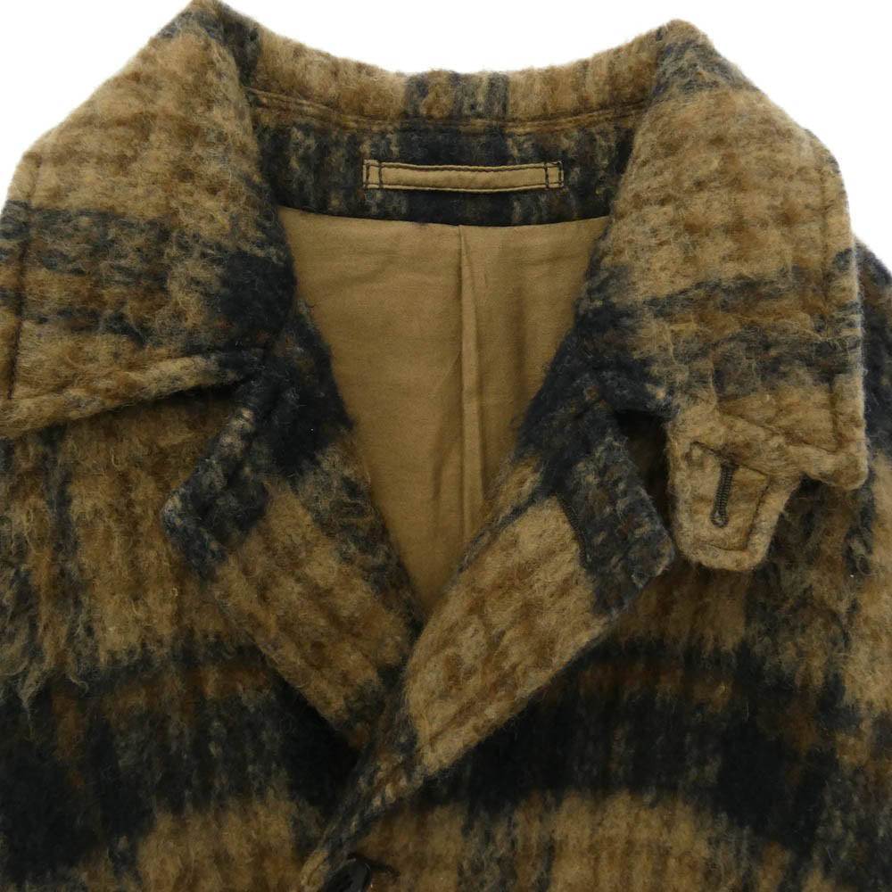 JOURNAL STANDARD ジャーナルスタンダード 19-020-470-1050-3-0 J.S Homestead シャギー チェック コート ライトブラウン系【中古】