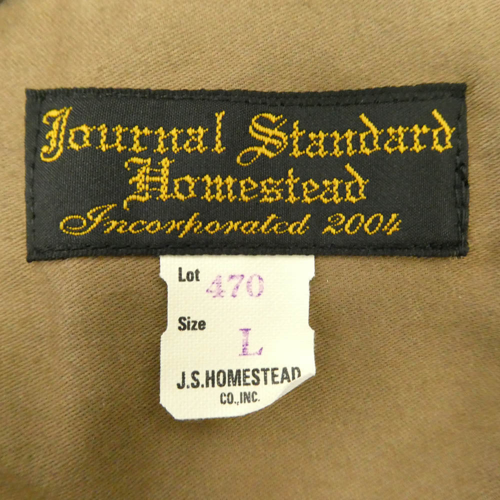JOURNAL STANDARD ジャーナルスタンダード 19-020-470-1050-3-0 J.S Homestead シャギー チェック コート ライトブラウン系【中古】
