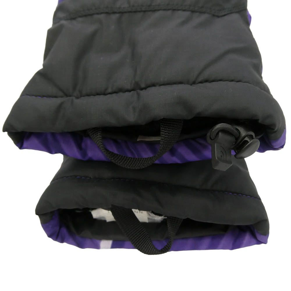 Supreme シュプリーム THE NORTH FACE ノースフェイス 23SS NN02303I × THE NORTH FACE ノースフェイス Trompe Loeil Printed Montana Mitt ロゴプリント 手袋 ミトン グローブ パープル系 ブラック系 L【中古】