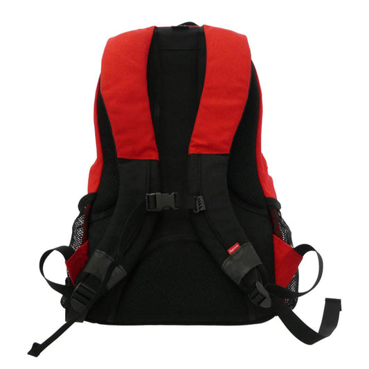 Supreme シュプリーム 14SS Logo Backpack CORDURA サイドロゴ バックパック リュック バッグ レッド系 ブラック系【中古】