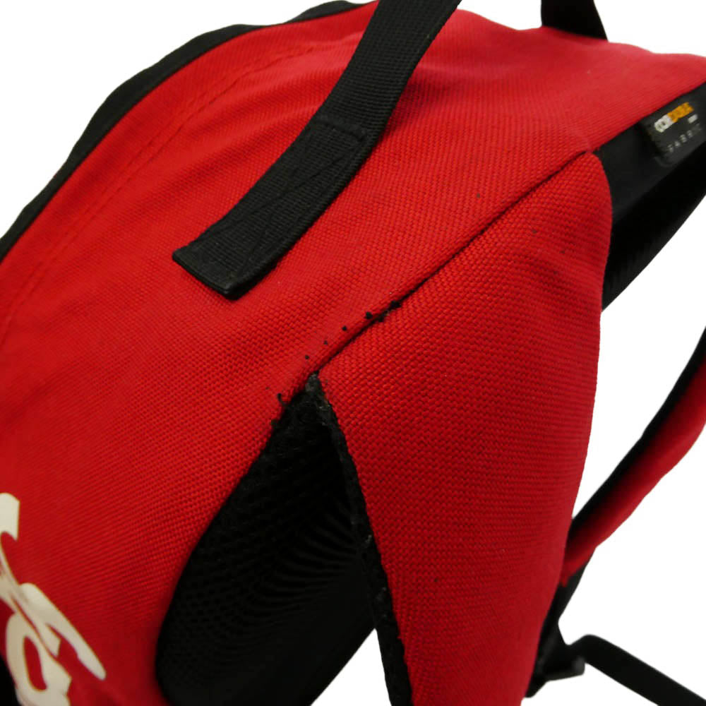 Supreme シュプリーム 14SS Logo Backpack CORDURA サイドロゴ バックパック リュック バッグ レッド系 ブラック系【中古】