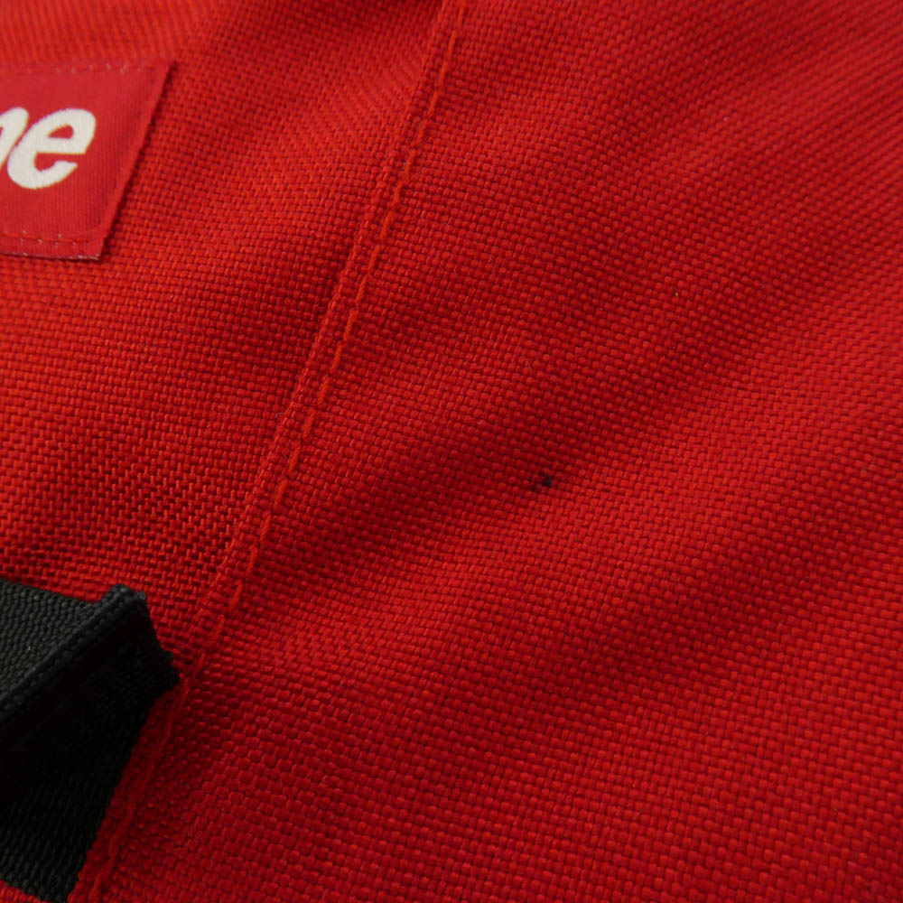 Supreme シュプリーム 14SS Logo Backpack CORDURA サイドロゴ バックパック リュック バッグ レッド系 ブラック系【中古】