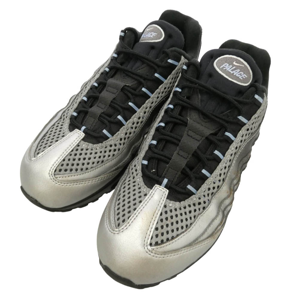 NIKE ナイキ PALACE パレス IQ7708-095 × Palace Skateboards パレス スケートボード Air Max 95 Big Bubble Metallic Silver Aluminum エアマックス ビッグバブル スニーカー マルチカラー系 28cm【中古】