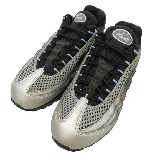 NIKE ナイキ PALACE パレス IQ7708-095 × Palace Skateboards パレス スケートボード Air Max 95 Big Bubble Metallic Silver Aluminum エアマックス ビッグバブル スニーカー マルチカラー系 28cm【中古】