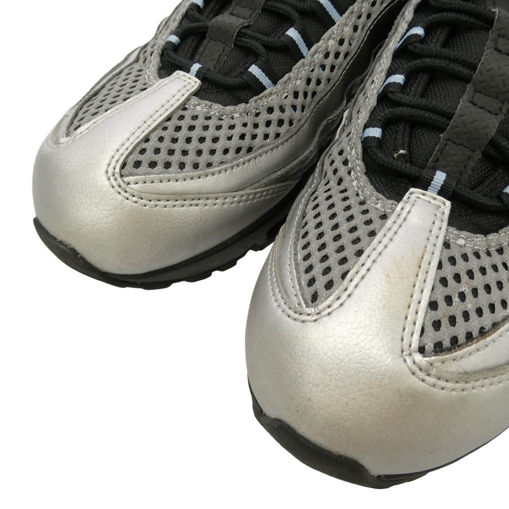 NIKE ナイキ PALACE パレス IQ7708-095 × Palace Skateboards パレス スケートボード Air Max 95 Big Bubble Metallic Silver Aluminum エアマックス ビッグバブル スニーカー マルチカラー系 28cm【中古】